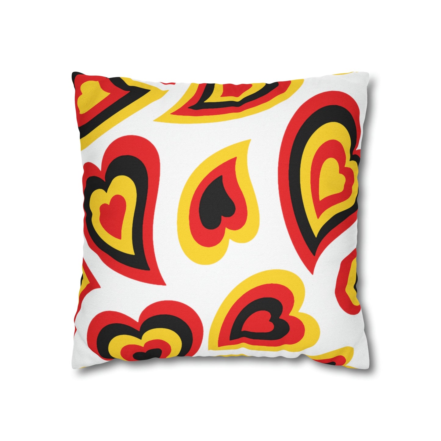 Retro Heart Pillow - Green and Gold, Heart Pillow, Hearts, Valentine's Day, Maryland Terps, Bed Party Pillow, Sleepaway Camp Pillow, Camp