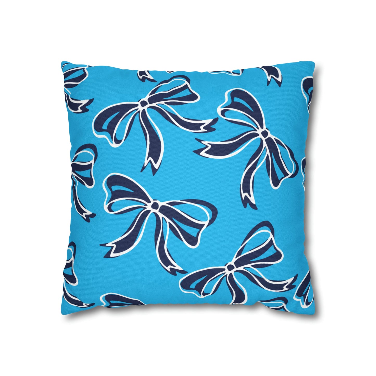 Trendy Bow College Pillow Cover - Dorm Pillow, Graduation Gift,Bed Party Gift,Acceptance Gift,College Gift, VIllanova, Penn State, UConn