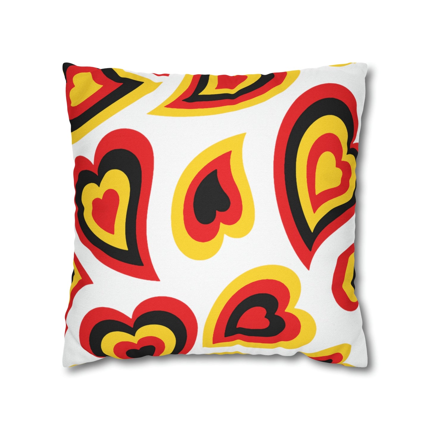 Retro Heart Pillow - Green and Gold, Heart Pillow, Hearts, Valentine's Day, Maryland Terps, Bed Party Pillow, Sleepaway Camp Pillow, Camp