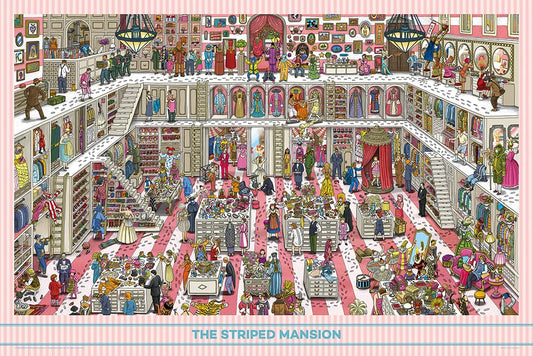 YANOMAN 10-1417 Jigsaw Puzzle The Striped Mansion 1000 Pieces