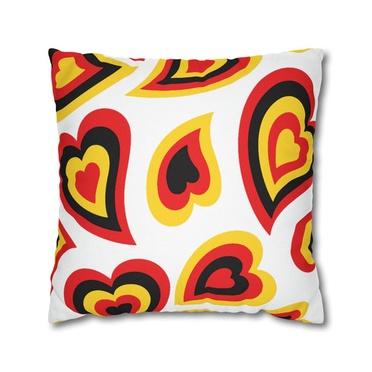 Retro Heart Pillow - Green and Gold, Heart Pillow, Hearts, Valentine's Day, Maryland Terps, Bed Party Pillow, Sleepaway Camp Pillow, Camp