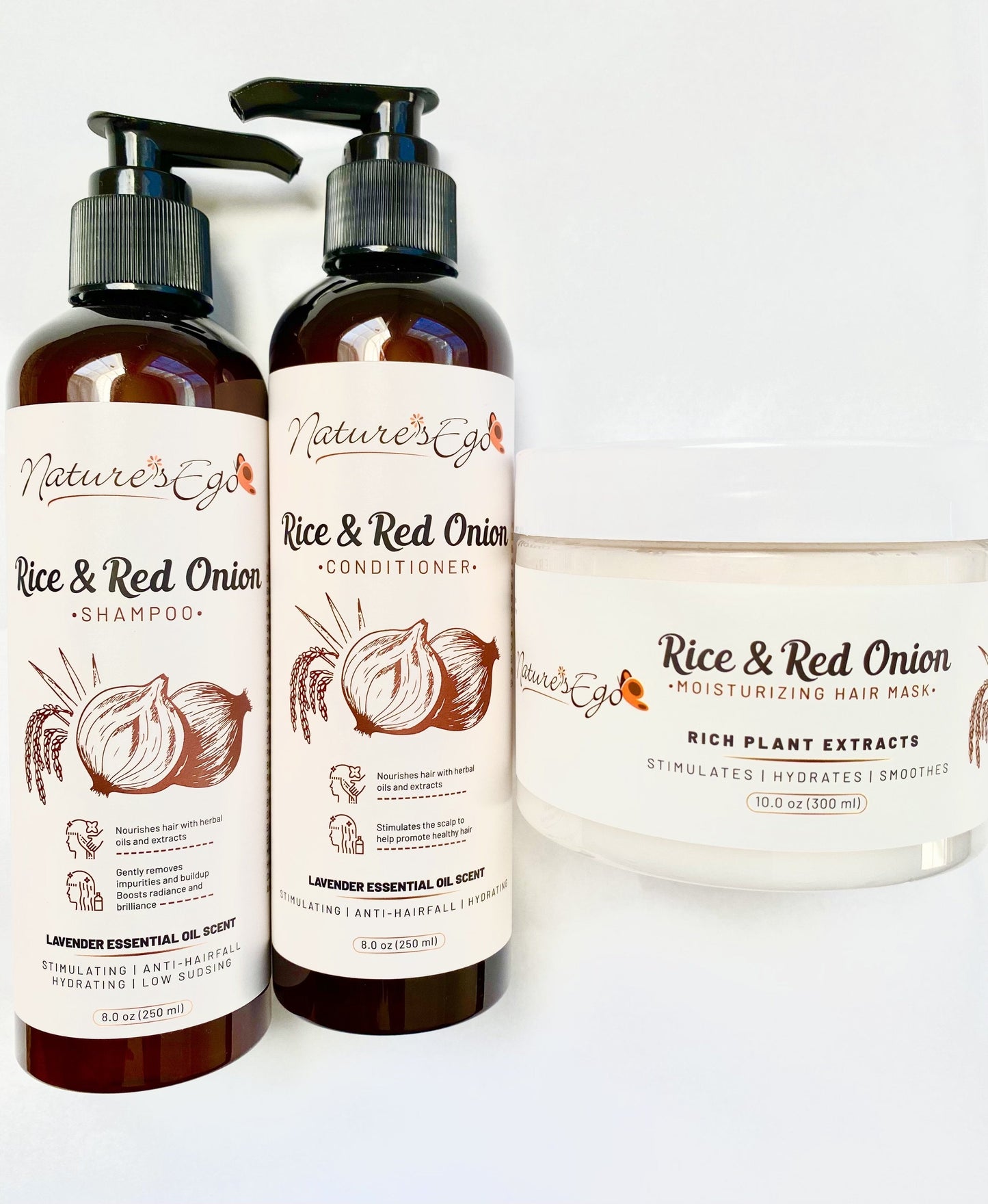 Rice & Red Onion Shampoo - NaturesEgo