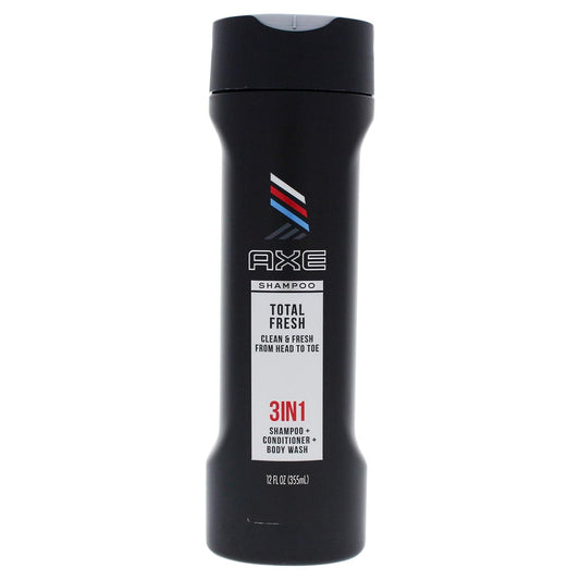 Axe 3 in 1 Shampoo Plus Conditioner Plus Bodywash Total Fresh, 12 Ounce