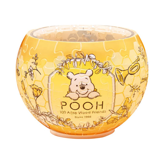 YANOMAN 2201-64 3D Led Lamp Shade Puzzle Disney Winnie The Pooh Botanical Pattern 80 Pieces