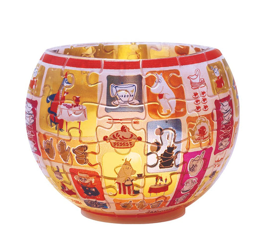 YANOMAN  2201-58 3D Led Lamp Shade Puzzle Glass Mosaic Moomin Mama'S Treat  80 Pieces