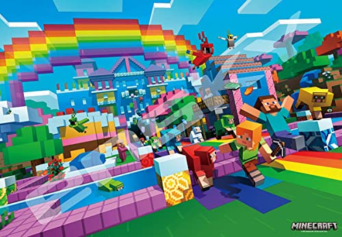 Ensky Minecraft 1000T-308 World Of Color 1000 Piece Jigsaw Puzzle