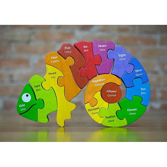 Begin Again Counting Chameleon Puzzle