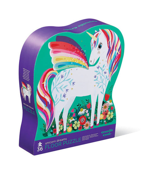 Crocodile Creek 36 Piece Floor Puzzle Unicorn Dreams