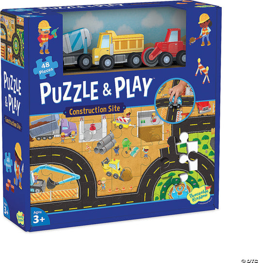 Puzzle & Play Construction Site 48 Piece Puzzle