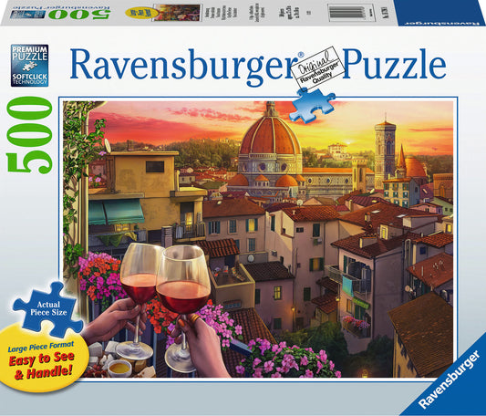 Cozy Wine Terrace 500 pc Large Format Puzzle