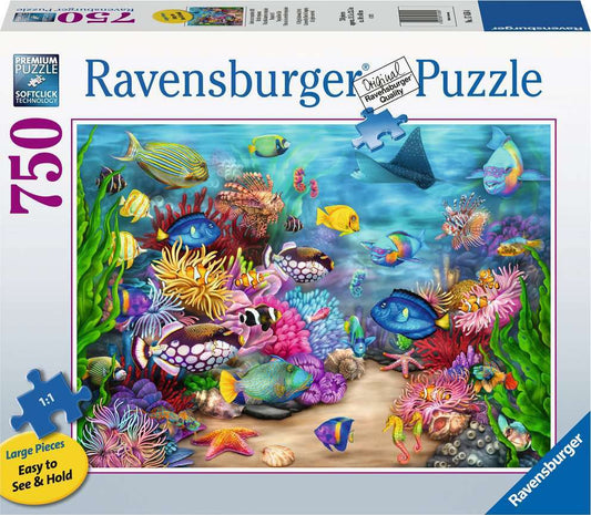 Tropical Reef Life  750 pc Large Format Puzzle